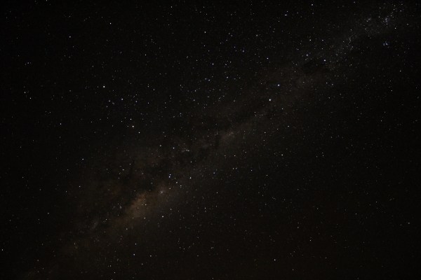 A view of the Namibian night sky. Picture taken by Jackie Gauntlett in the middle of the Sperrgebiet, June 2015. 