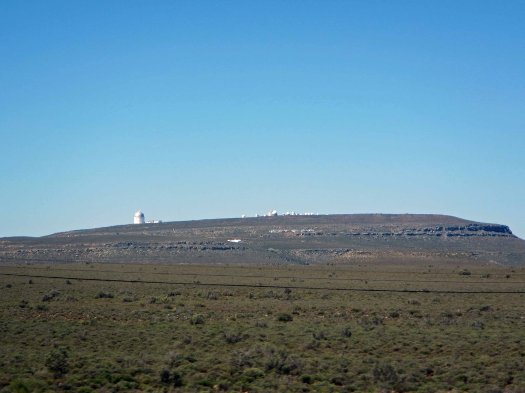 All the telescopes up on the hill. 