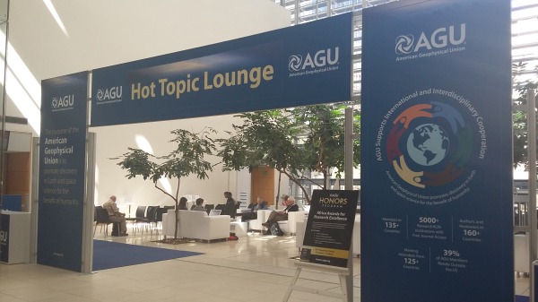 The AGU Hot Topic Lounge at the 35th IGC. 