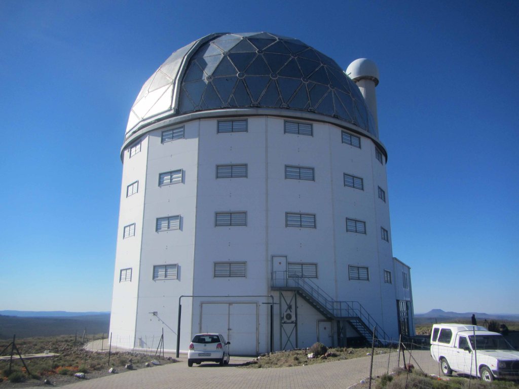 The SALT telescope at Sutherland, October 2013. 