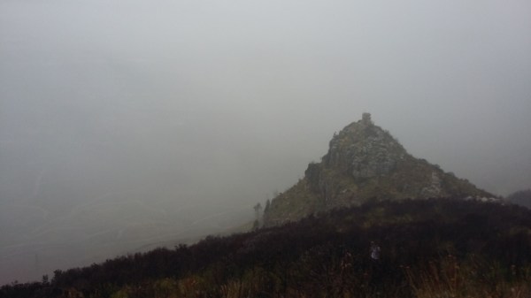 Elephant's Eye Hike #15. We could see a little through the mist. 