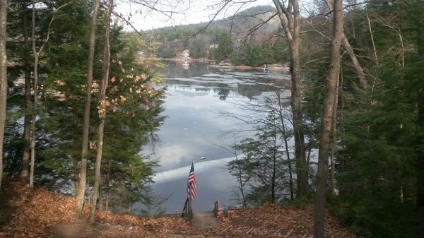 Icy lakeview, New Hampshire. 