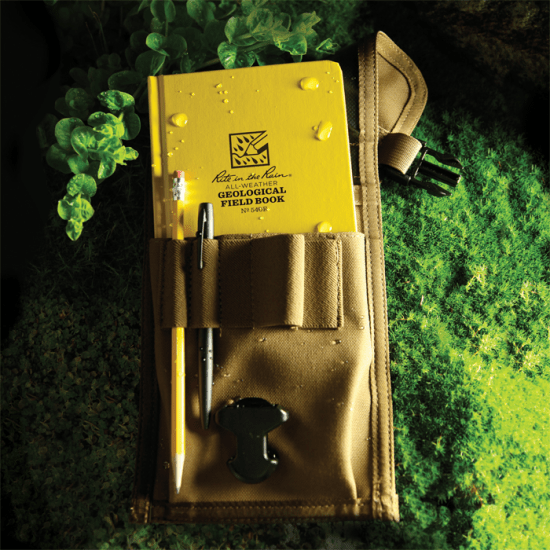 A lovely little bag for keeping your field notebook and other supplies at hand. Picture from www.riteintherain.com.