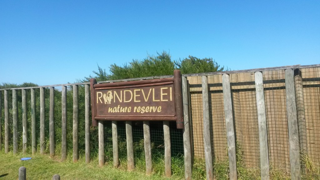 A picture of the Rondevlei sign... with hippo theme! 