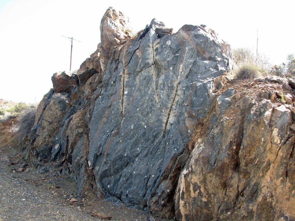 Another view of the Dwyka diamictite outcrop. 
