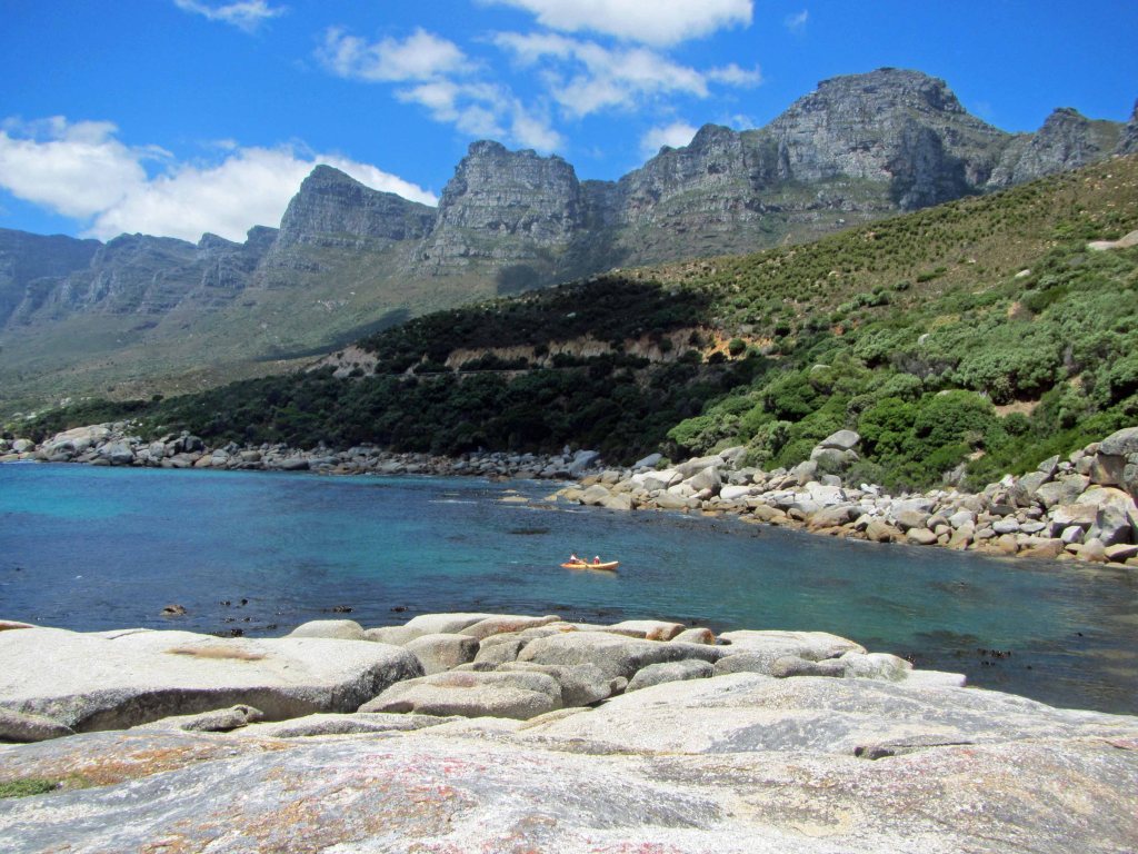 A jagged mountain range . 