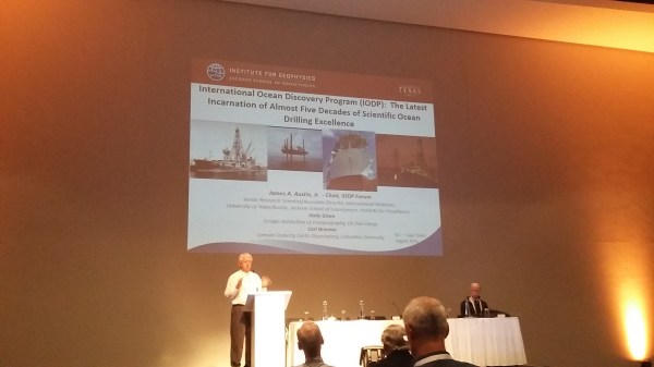 James Austin talking about the history of scientific ocean drilling. 