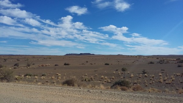 Namibian desert landscape, August 2016. 