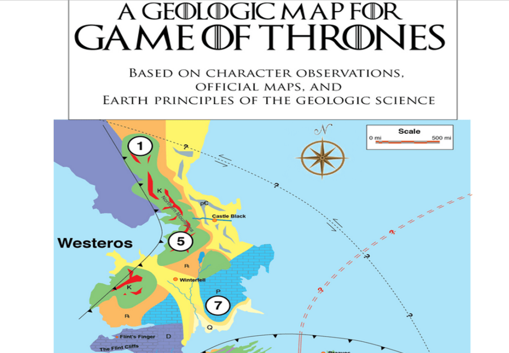 Screenshot of the Game of Thrones map presented on the Generation Anthropocene blog (see link below). 
