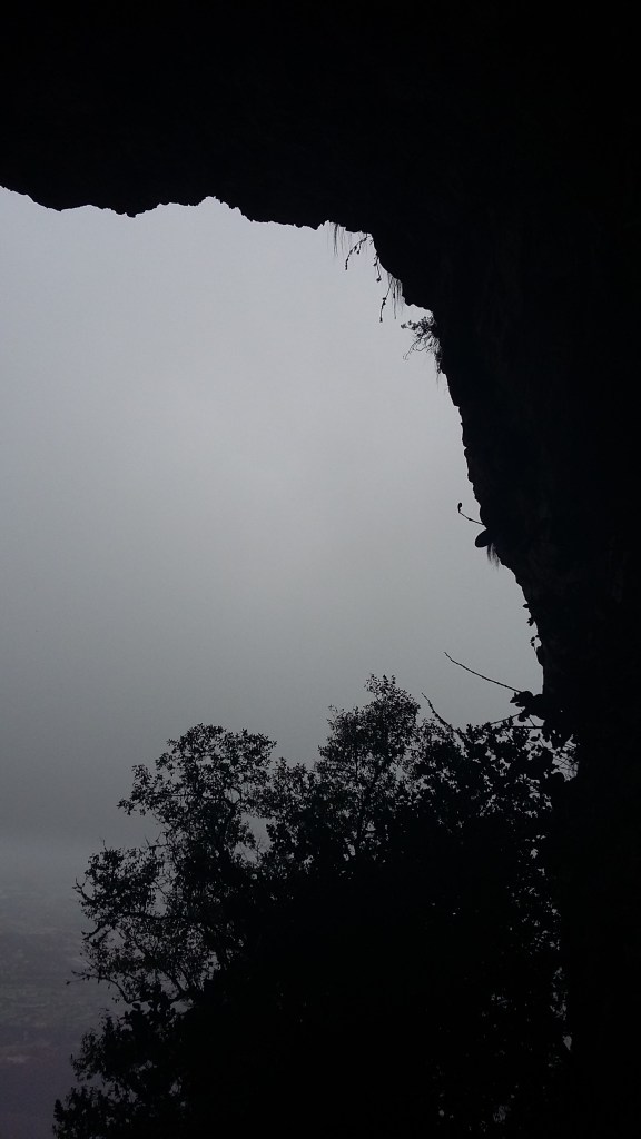Elephant's Eye Hike #14. Another misty view from the cave. 